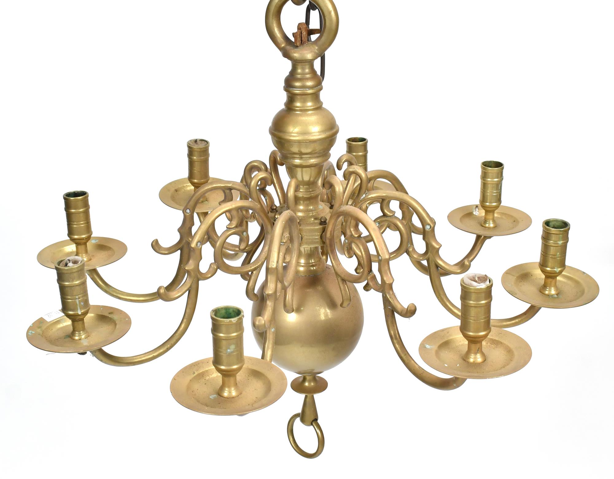 BRASS DUTCH CHANDELIER. 18th C.