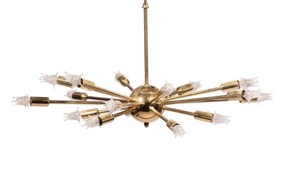 BRASS EIGHTEEN LIGHT "SPUTNIK"