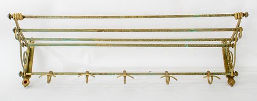 BRASS ENTRANCE COAT RACKBrass