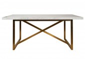 BRASS-FINISH METAL AND MARBLE