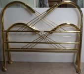 BRASS FINISH QUEEN-SIZE BEDSTE