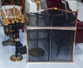 BRASS FIRE FENDER & BRASS/ IRO