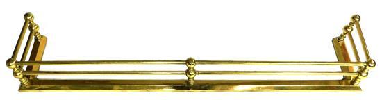 BRASS FIRE FENDER, LATE 19TH/ EARLY