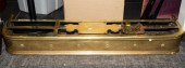 BRASS FIRE FENDER WITH TRIVET