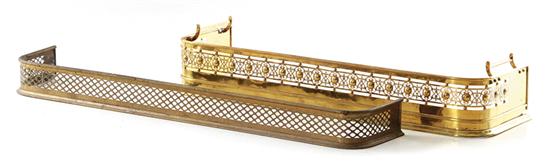 Brass fire fenders probably English