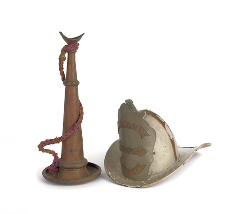 Brass fireman's speaking trumpet
