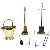 BRASS FIREPLACE ACCESSORIES; C
