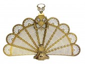 BRASS FIREPLACE FAN SCREEN, EA