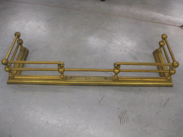 Brass Fireplace Fender 49'' wide.