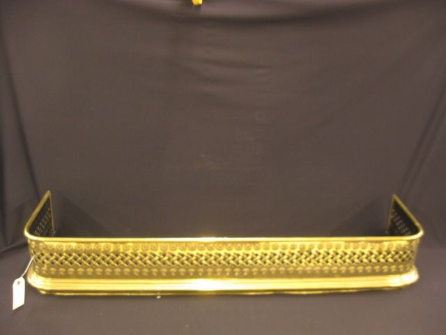 Brass Fireplace Fender bullseye and
