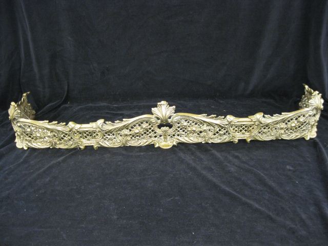 Brass Fireplace Fender elaborate
