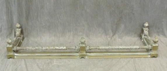Brass Fireplace Fender. From a