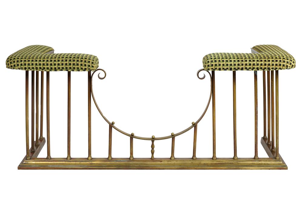BRASS FIREPLACE FENDERcovered
