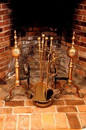 BRASS FIREPLACE SETBrass Firep
