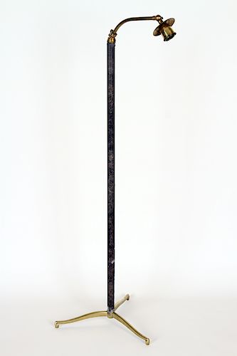 BRASS FLOOR LAMP MANNER OF