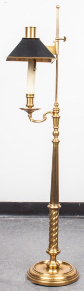 BRASS FLOOR LAMP WITH ADJUSTAB