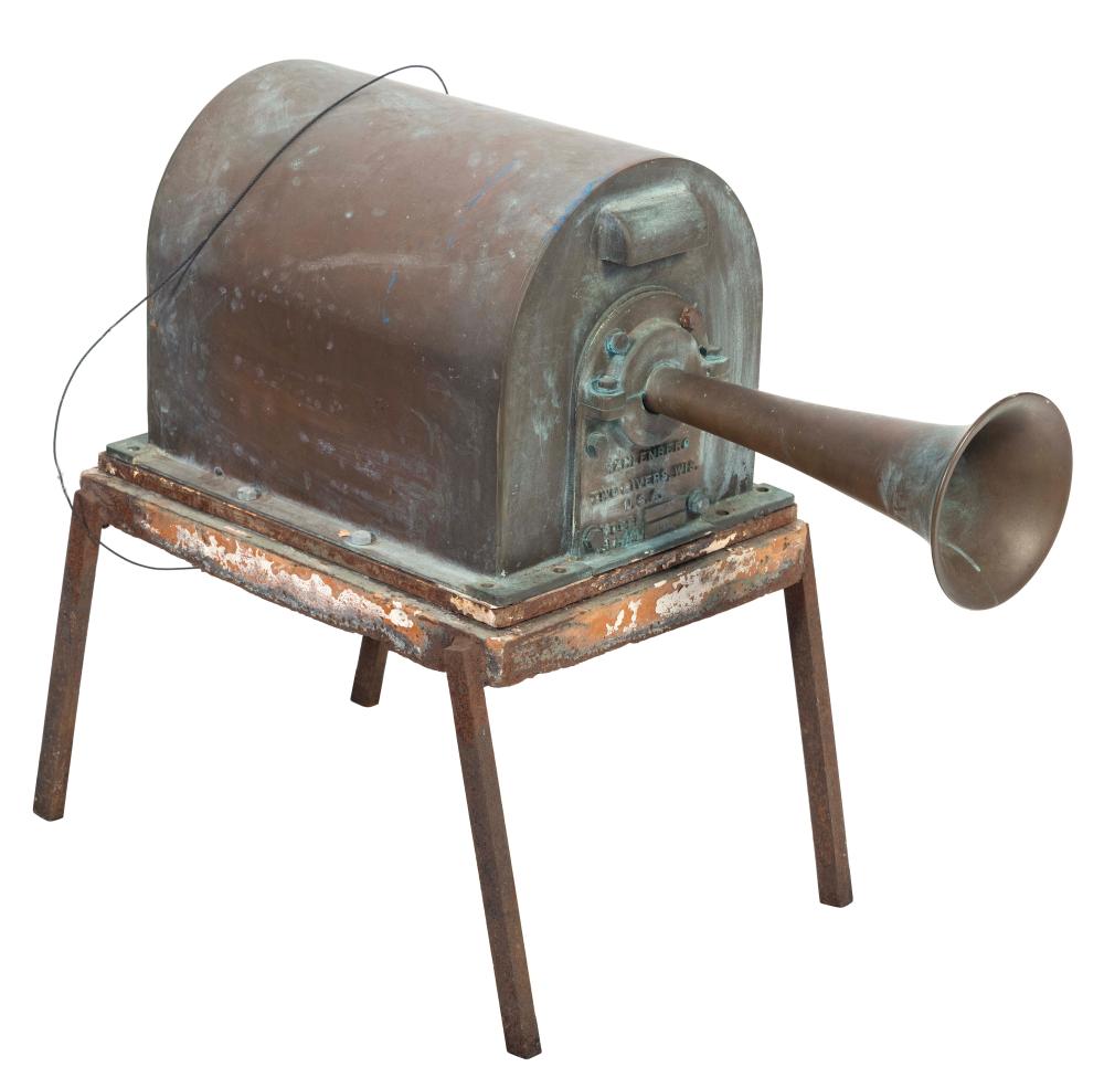BRASS FOG HORN FROM THE MOTOR