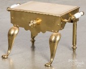 BRASS FOOTMAN, 20TH C.Brass fo
