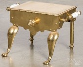 BRASS FOOTMAN, 20TH C.Brass fo