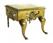 BRASS FOOTMAN OR COACH STOOL,