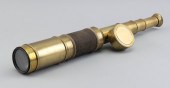 BRASS FOUR-DRAW TELESCOPE 19TH