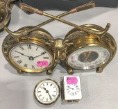 BRASS FOX HUNT THEMED DESK CLO