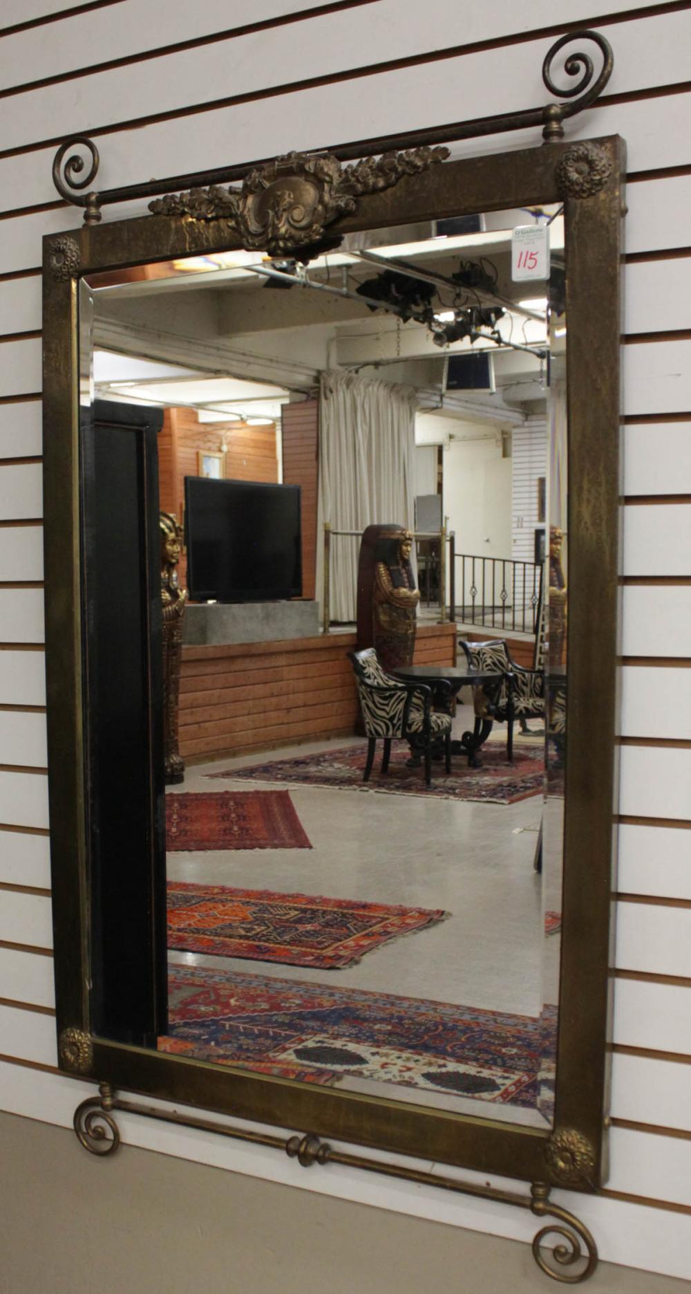 BRASS FRAMED WALL MIRRORBRASS