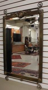 BRASS FRAMED WALL MIRRORBRASS
