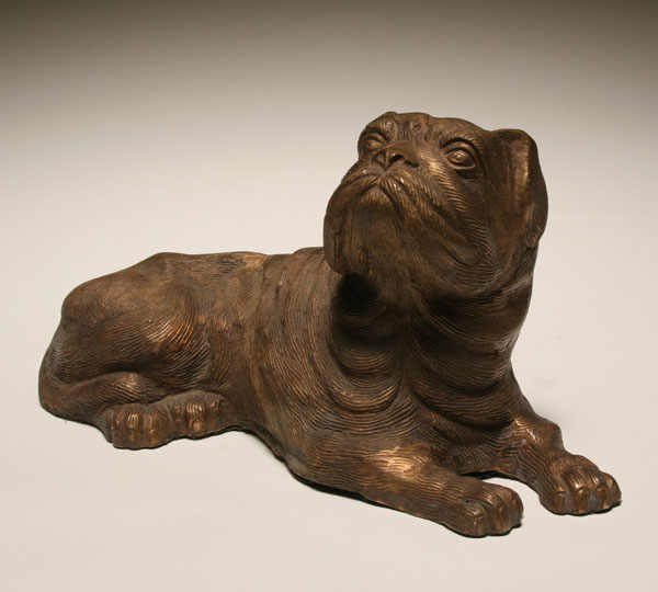 Brass French bulldog/dog