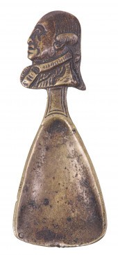 Brass George Washington tea ca