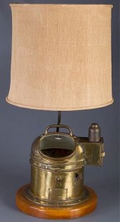 BRASS GIMBAL MOUNTED SHIPS COM