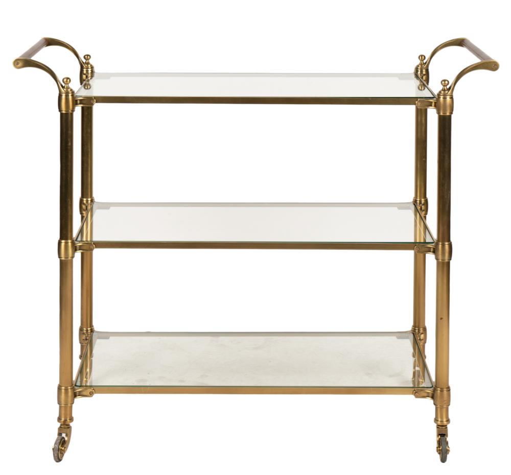 BRASS, GLASS, AND LEATHER BAR