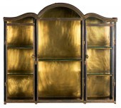 BRASS & GLASS HANGING VITRINE