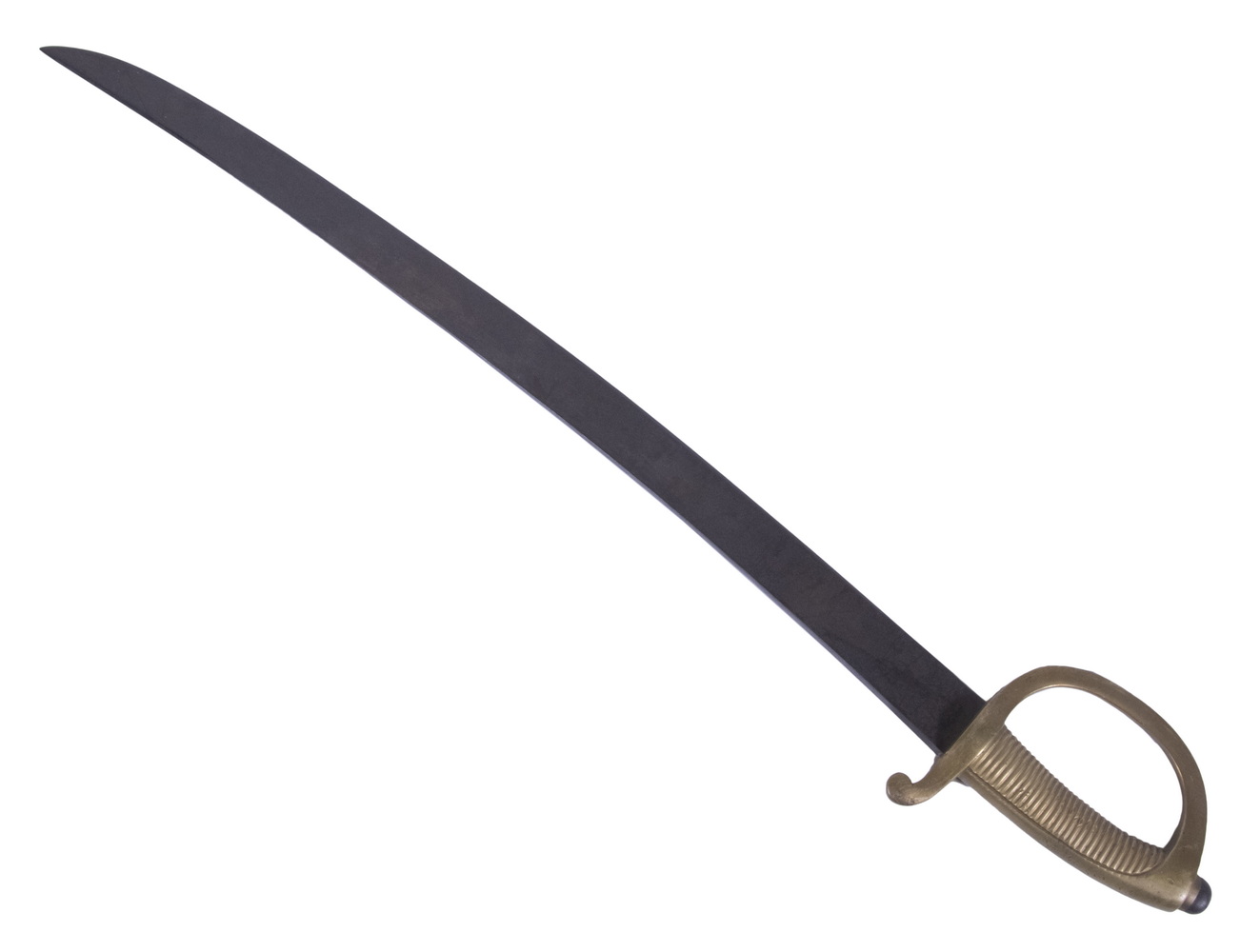 BRASS HANDLED ARTILLERY SABER A