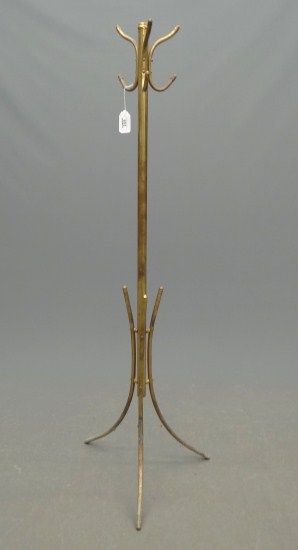 Brass hat rack. 63 3/4'' Ht.