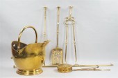 BRASS HELMET-FORM COAL SCUTTLE