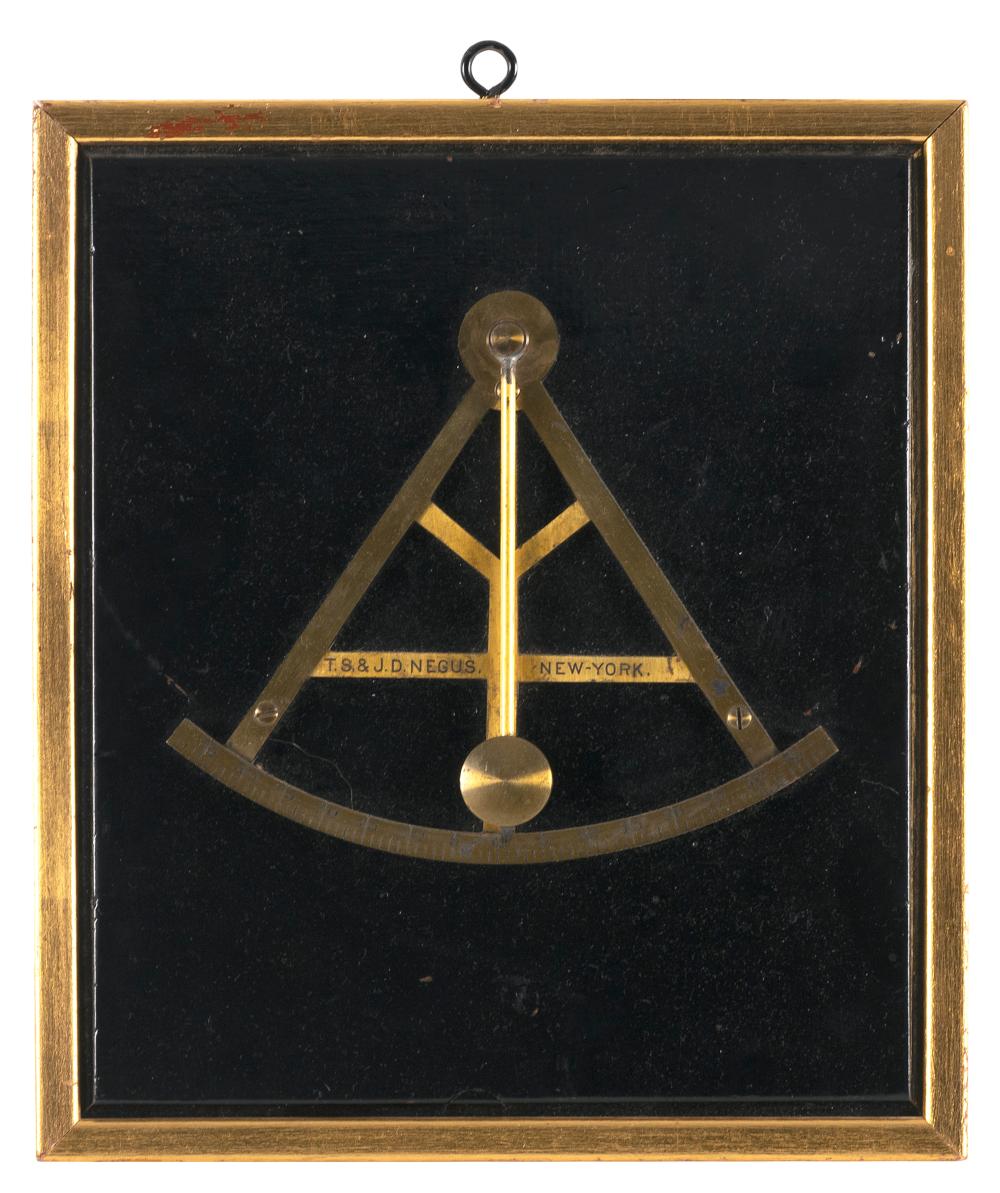 BRASS INCLINOMETER, POSSIBLY A
