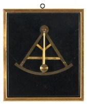 BRASS INCLINOMETER, POSSIBLY A