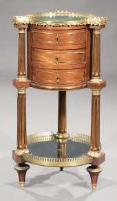 BRASS INLAID MAHOGANY OCCASION