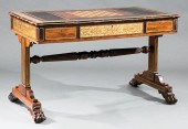 BRASS INLAID ROSEWOOD GAMES TA