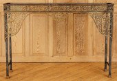 BRASS IRON CONSOLE TABLE BASE