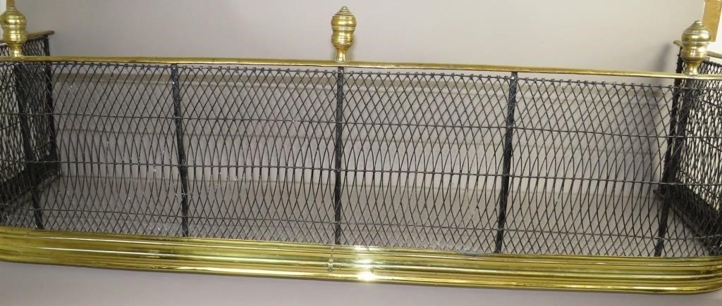 BRASS & IRON FIRE FENDERca. 19th