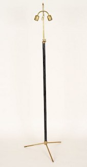 BRASS IRON FLOOR LAMP MANNER J