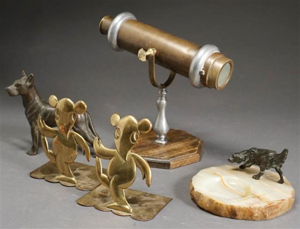 BRASS KALEIDOSCOPE, PAIR OF BRASS