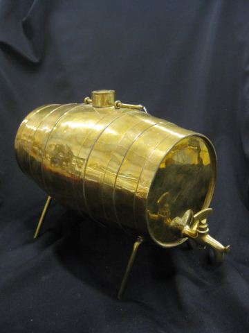 Brass Keg with Spout on Feet 10'' x