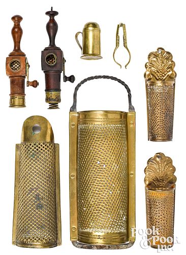 BRASS KITCHEN ACCESSORIES, 19TH