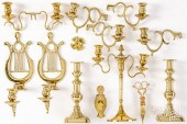 BRASS LIGHTING, CANDLESTICKS,
