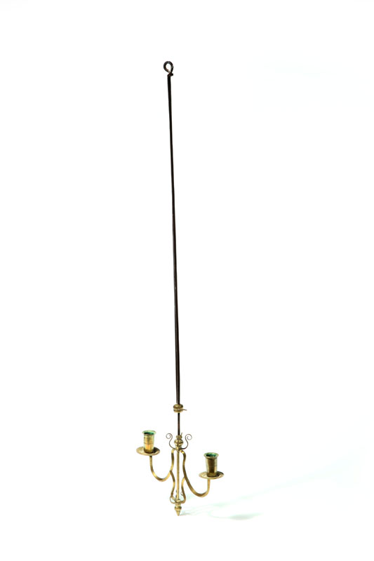 BRASS LIGHTING DEVICE.  American or
