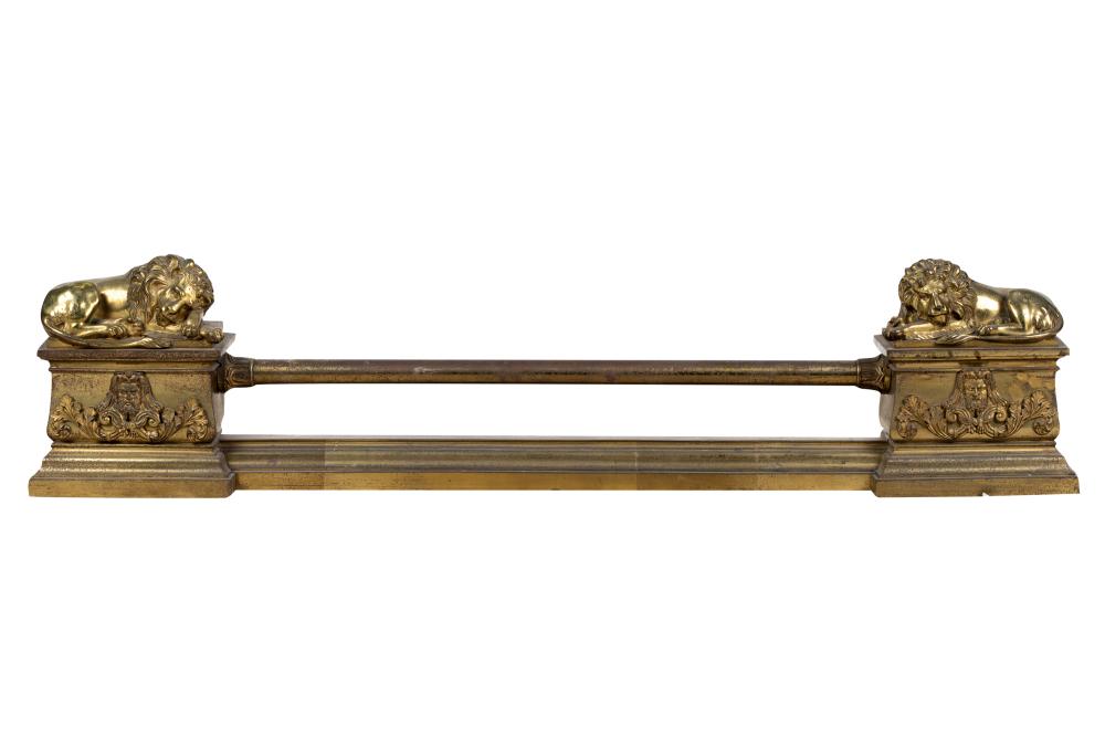 BRASS LION MOTIF FIRE