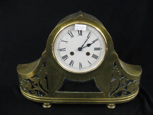Brass Mantle Clock unusual